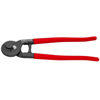 Facom cable cutters with heavy-duty head and red handles, ideal for electrical and industrial use.