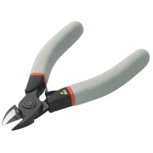 Facom ESD high capacity cutters with ergonomic handles for electrical and precision cutting tasks.
