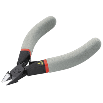 Facom ESD tip cutters 416.E with ergonomic handles for precision electrical work.