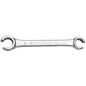 Facom 42 metric 15mm hinged flare nut wrench for automotive and mechanical repairs.