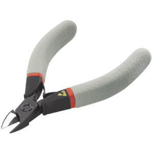 Facom ESD extended cutters with ergonomic handles designed for precision cutting in electrical and electronic work.