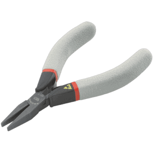 Facom ESD short flat nose cutters 431.E with anti-static insulated handles for precision electrical work.
