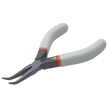 Facom ESD half-round angled nose cutters 433.LE for precision electronic work and safe handling of sensitive components.