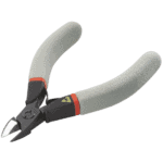 Facom ESD extended cutters with ergonomic grey handles and black cutting blades for precision electrical work.