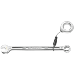 Facom 440.SLS metric combination wrench with ring end and open end, made of durable chrome vanadium steel.