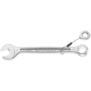 Facom 440.SLS inch combination wrench with ring spanner and flexible extension, ideal for professional mechanical work.