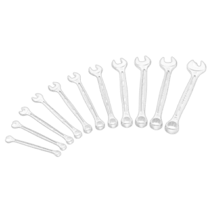 Set of metric combination wrenches arranged in increasing size on a black background for Facom 440 series.