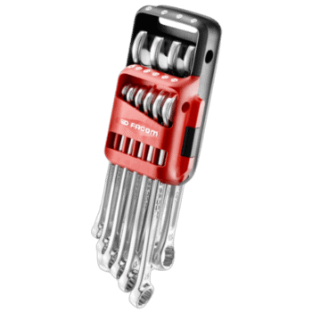 Facom 440 metric combination wrenches set in portable case for professional use.