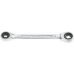 Facom 464TX ratchet wrench with a sleek silver finish and dual drive sizes for versatile use in automotive and mechanical tasks.