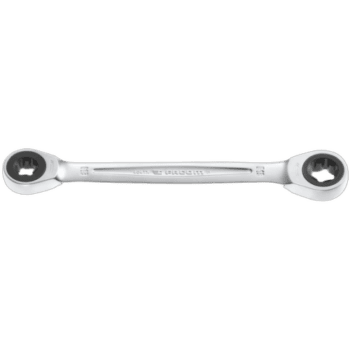 Facom 464TX ratchet wrench with a sleek silver finish and dual drive sizes for versatile use in automotive and mechanical tasks.