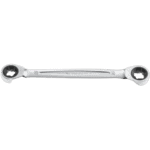 Facom 464TX ratchet wrench with dual socket ends, high-quality chrome finish, designed for professional mechanical work.