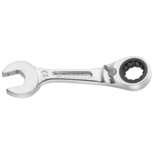 Facom 467BS short metric ratchet combination wrench for professional automotive and mechanical use.