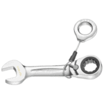 Facom 467S.SLS short metric ratchet combination wrench with adjustable head for versatile use.