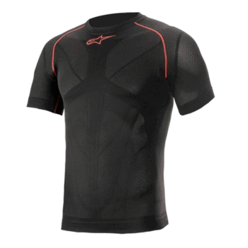 Alpinestars Ride Tech V2 Short Sleeve Summer Kart Top - Black/Red
