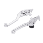 High-quality motorcycle brake and clutch levers from Grand Prix Racewear, designed for durability and performance in motorsport.