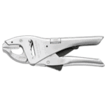 Close-up of a white racing car tyre gun used for quick tyre changes in motorsport events.