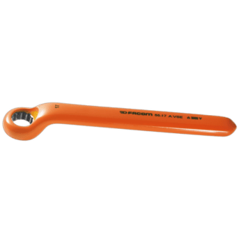 Facom VSE series insulated offset ring wrench 55.8AVSE in orange for electrical work, 1000 Volt rated.