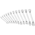 Set of Facom 55A metric offset-ring wrench sets in various sizes on a black background.