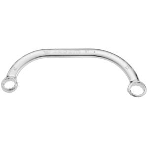 Facom 57 metric half-moon offset-ring wrench for automotive and mechanical use, featuring a polished finish and ergonomic design.