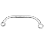Facom 57 metric half-moon offset-ring wrench with a polished chrome finish, designed for automotive and mechanical applications.