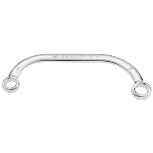 Facom 57 metric half-moon offset-ring wrench with a polished chrome finish, designed for automotive and mechanical applications.