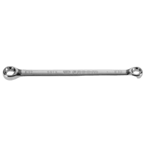 Facom 59TX straight ring wrench with Torx profile, made of durable chrome vanadium steel.