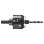 Facom 1 Chuck for Holesaws 35 to 68 mm with drill bit attached, suitable for professional use.