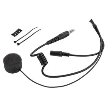 Radio helmet communication kit for full face helmets, ideal for motorsport safety and team communication. Easy to install with microphone and wiring for seamless race communication.