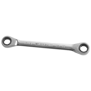 Facom 64 metric straight ratchet ring wrench for precise mechanical work, featuring a durable chrome finish and ergonomic design.