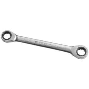 Facom 64 metric straight ratchet ring wrench for automotive and mechanical use, made of durable chrome vanadium steel.