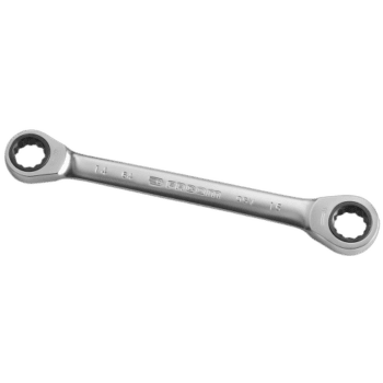 Facom 64 metric straight ratchet ring wrench for automotive and mechanical use, made of durable chrome vanadium steel.