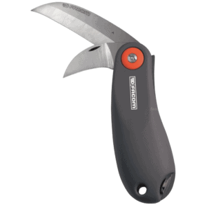 GPR Direct racing knife with ergonomic handle and sharp blades, ideal for racing and safety gear maintenance.