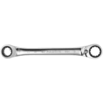 Facom 65 - Metric 15mm hinged ratchet ring wrench, high-quality chrome finish, designed for precise mechanical work.