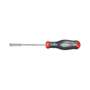 Facom Prot Nut Driver with ergonomic handle and metal shaft for professional fastening tasks.