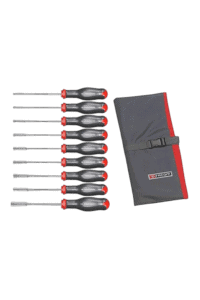 Facom Prot Nut Driver Set with multiple screwdrivers and a carrying case, ideal for professional and DIY use.