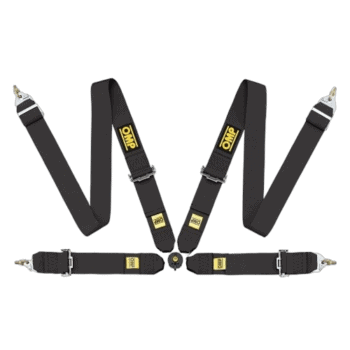 Grand Prix Racewear racing harness with five-point safety straps for motorsport safety and performance.