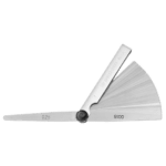 Facom inch thickness gauges 804.U with multiple measurement blades fanned out for precise thickness measurement.