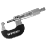 Facom 806 micrometer with 1/100th mm accuracy, precision measuring tool for engineering and manufacturing.