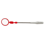 Facom 834 inspection mirror with red handle and extendable silver shaft for automotive inspection.