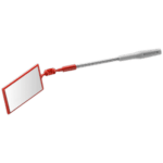 Facom 834A.R flexible mirror with red handle and adjustable arm for automotive or mechanical use.