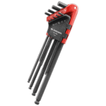 Facom JP set of hexagon keys in a red and black wallet, ideal for precision mechanical work and tool storage.