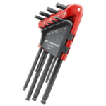 Facom set of hexagon keys in a red and black wallet with sizes from 1.5mm to 8mm, ideal for precision mechanical work.