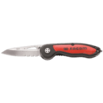 Facom multipurpose knife 840.Fpb with serrated blade and ergonomic handle for versatile use.