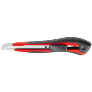 Facom Cutter with 9 mm snap-off blades in black, red, and silver, designed for precise cutting tasks.
