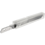 Facom 9 mm snap-off blades in transparent plastic case for precision cutting tools.