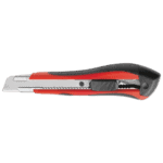 Facom cutter with 18 mm snap-off blades, ergonomic design, black and red handle, suitable for precise cutting tasks.