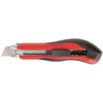 Facom snap-off knife with red and black handle and replaceable blade for precise cutting tasks.