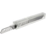 Plastic container with 10 blades for Facom tool, transparent design, compact and durable.