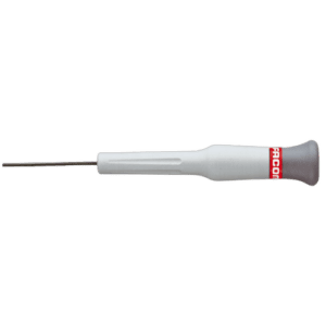 Facom 84E Micro-Tech screwdriver for male hex screws with a slim, precision tip and ergonomic handle for detailed mechanical work.