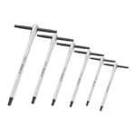 Set of six Facom fast hex T-handle wrenches in various sizes for precise mechanical work.